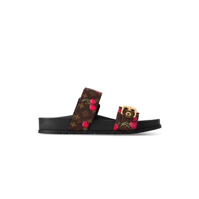 LOUIS VUITTON MURAKAMI LV X TM BOM DIA FLAT COMFORT MULE 1AHM03